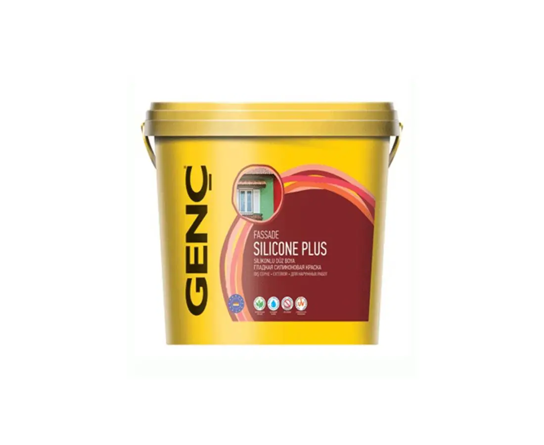 საღებავი ექსტერიერის სილიკონით "Silicone Plus" 15ლტ — ექსტერიერის საღებავი